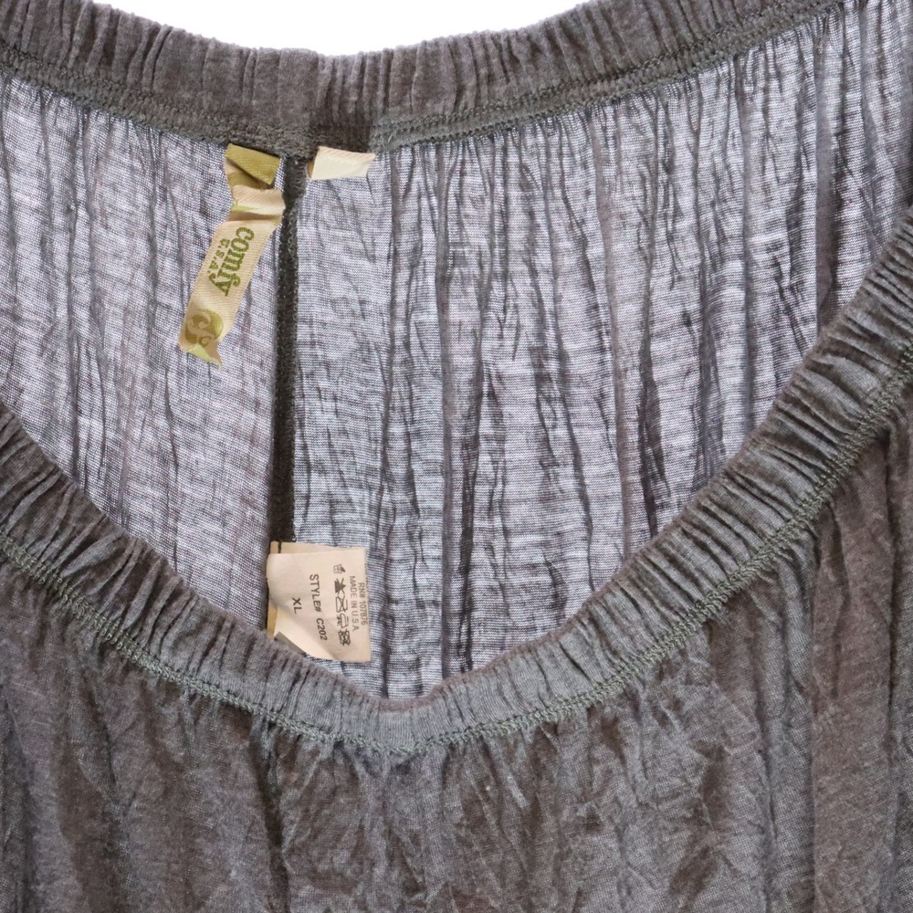 Comfy USA 2 Piece Pant Set XL Gray Womens Lagenlook Loungewear - Picture 6 of 7